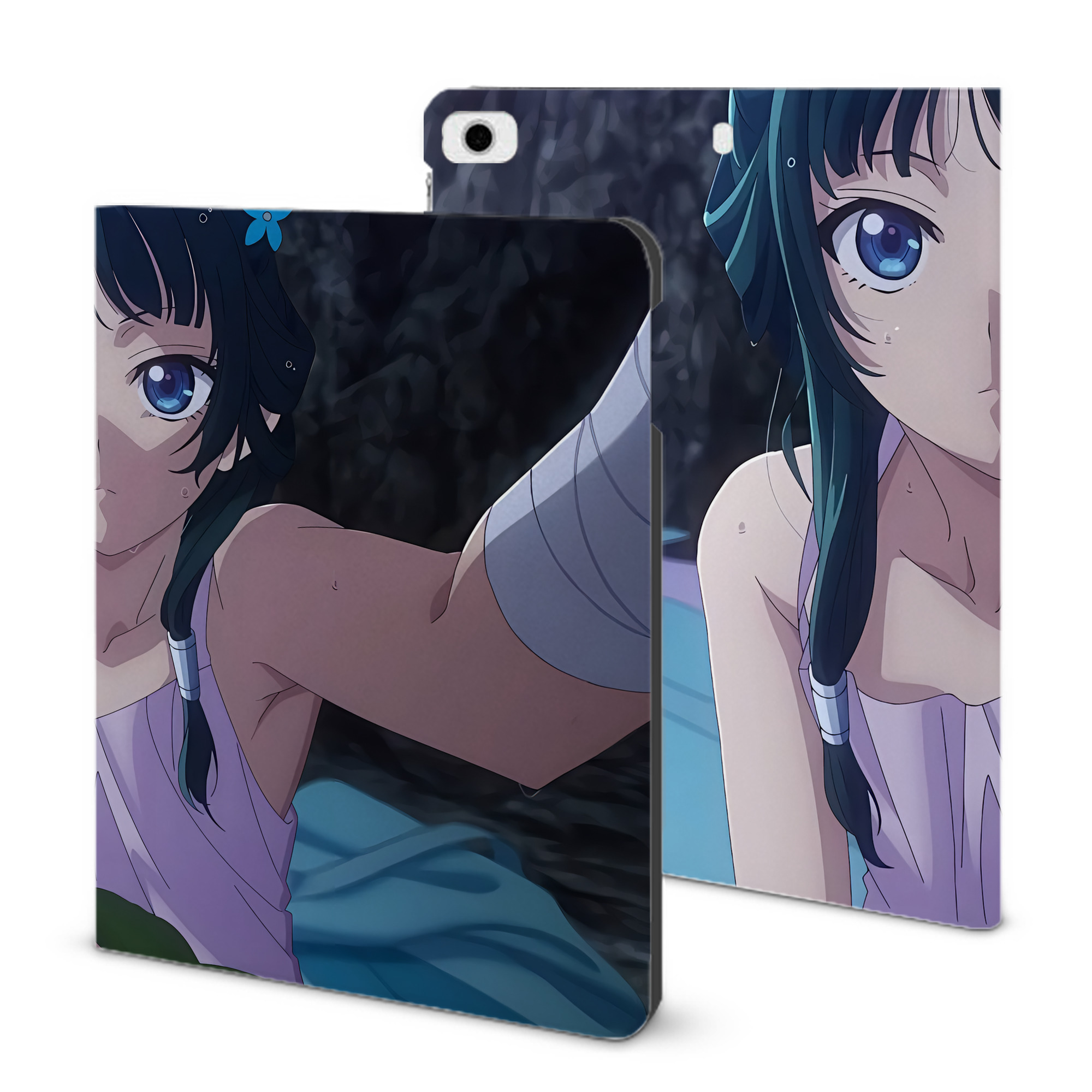 （画像用） 薬屋のひとりごと The Apothecary Diaries IPad ケース ブック型 PUレザー TPU 耐衝撃 軽量 薄型 ペン収納なし 全面保護 IPad 各モデル対応